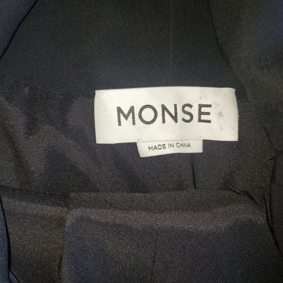 MONSE Harness Midi Dress in Black Sz 8